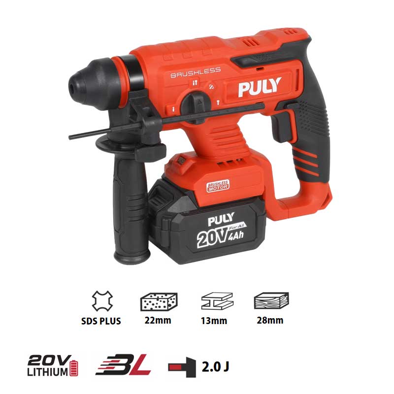 20V-BLMD-322 Cordless Brushless  Compact SDS Rotary Hammer