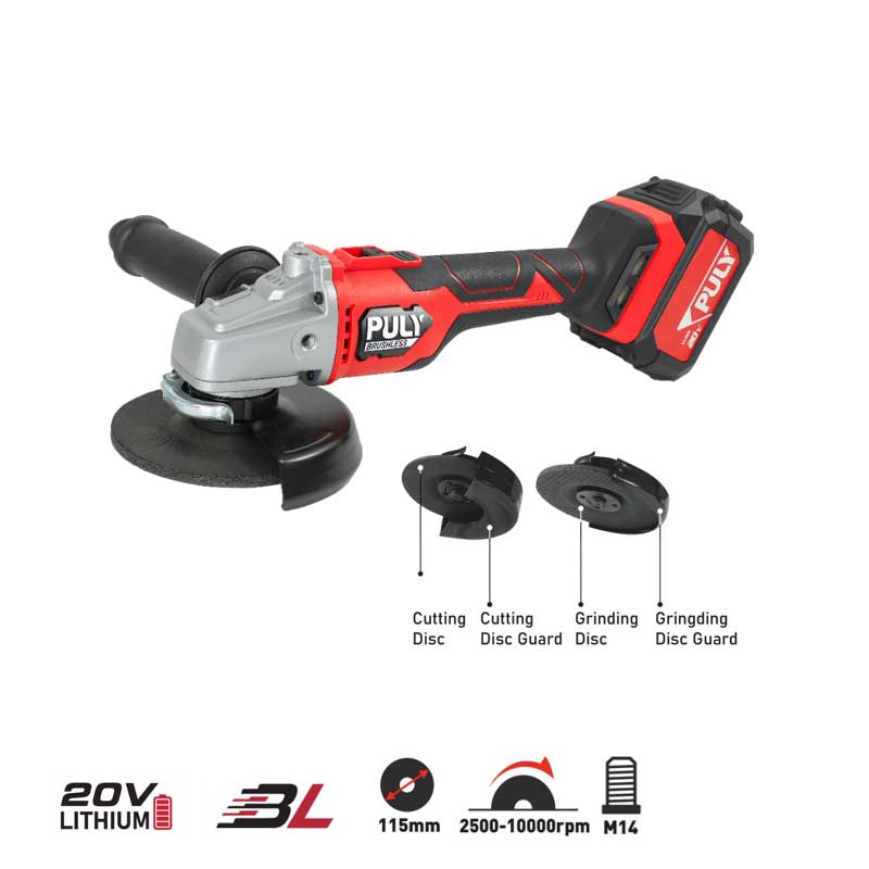 20V-BLM-288  Cordless Brushless Angle Grinder
